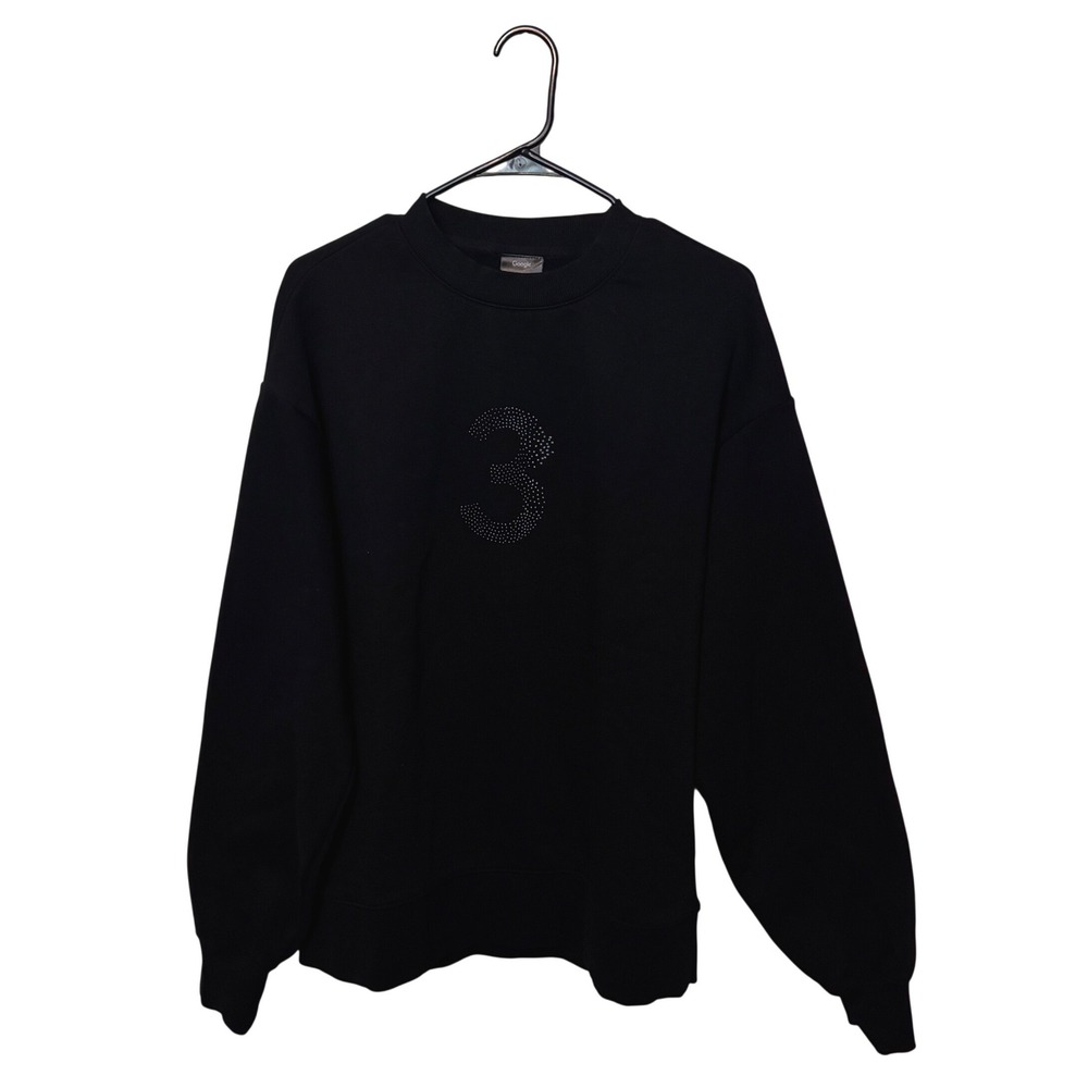 Google AI Gemini 3 Sweatshirt Mens Medium Black Pullover Crewneck Employee Promo